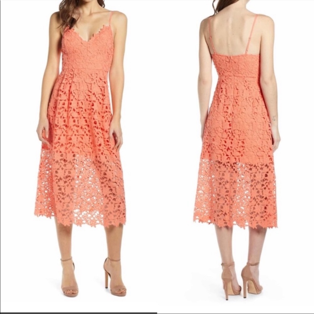 ASTR the Label Lace Midi Dress